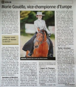 Marie Gouëllo - Vice-championne d'Europe