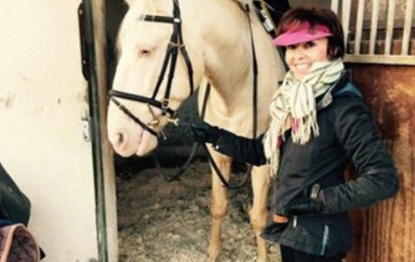 Isabelle et son cheval Romero en stage aux Ecuries MGD