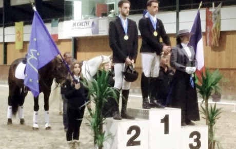 Camille Capitaine et Pijo GOM médaille d’argent du championnat d’Europe des Masters du cheval ibérique